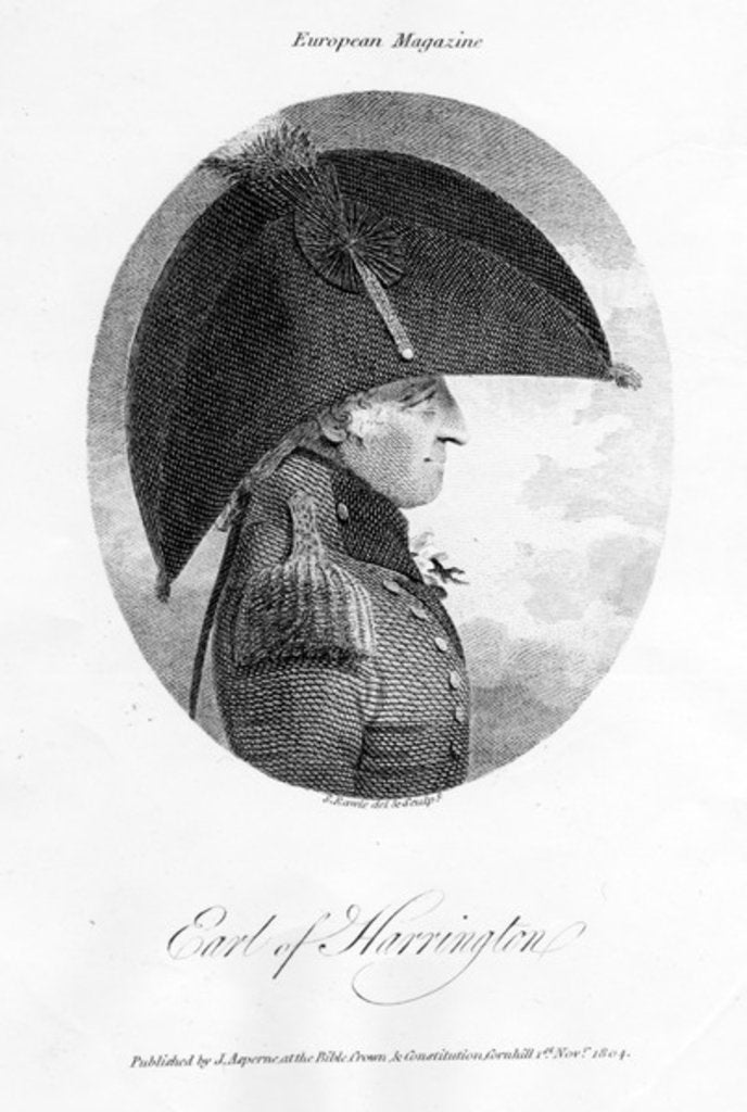 Detail of Charles Stanhope, 3rd Earl of Harrington, 1804 by Samuel Rawle