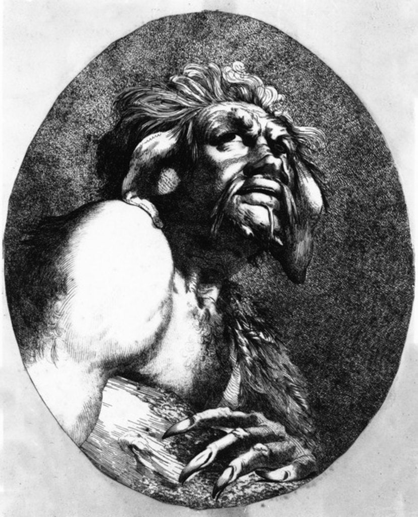 Detail of Caliban by John Hamilton (after) Mortimer