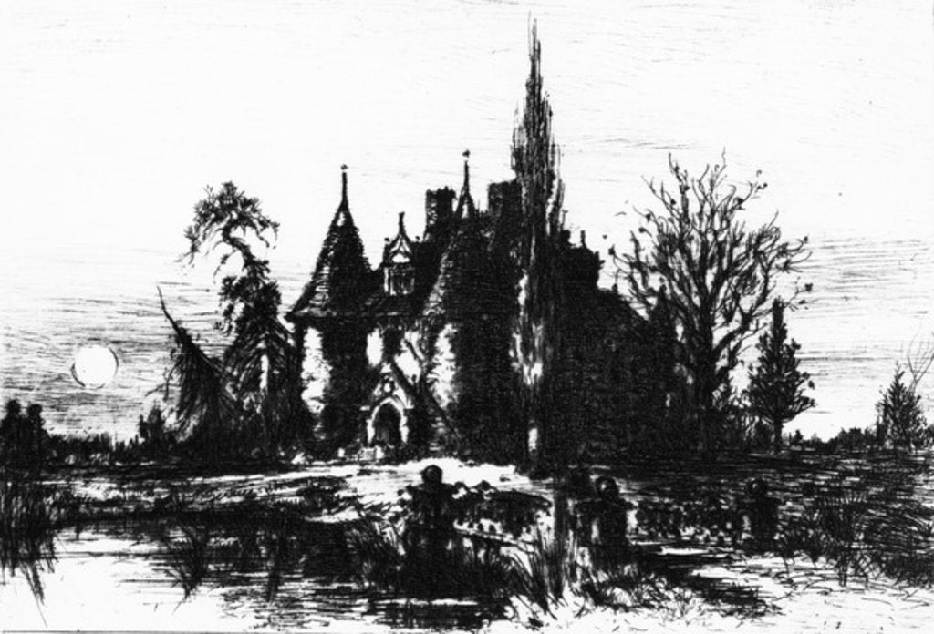 Detail of The House of Usher by Robert Swain Gifford