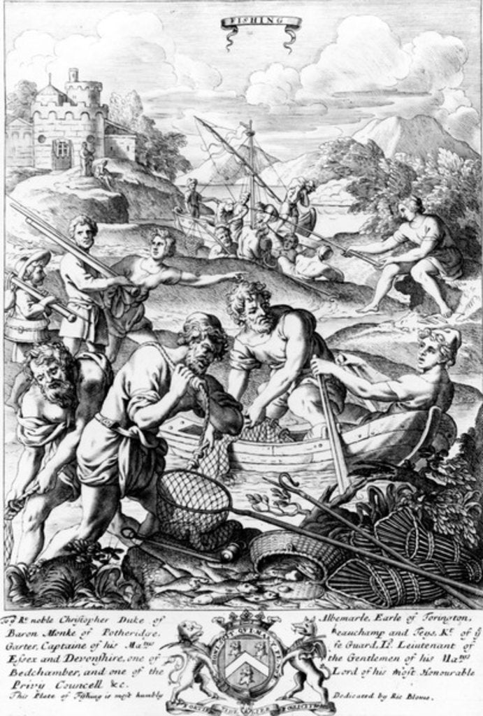 Detail of Fishing by English School