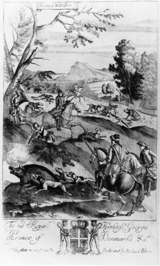 Detail of Hunting the Wild Boar by English School