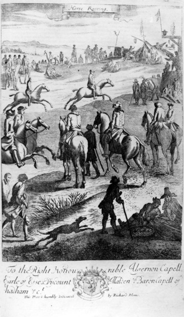 Detail of Horse Racing by English School