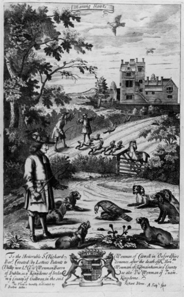 Detail of Maning hawks by English School