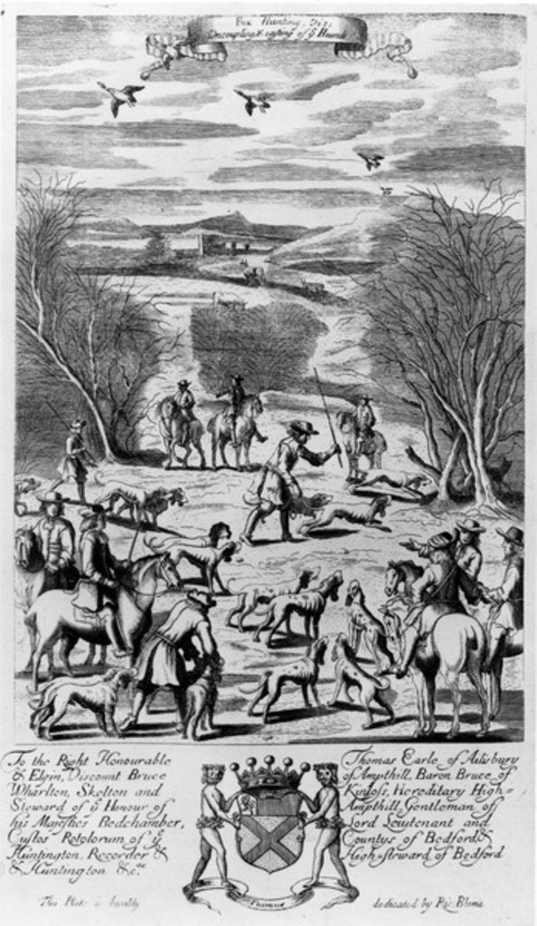 Detail of Fox Hunting by English School