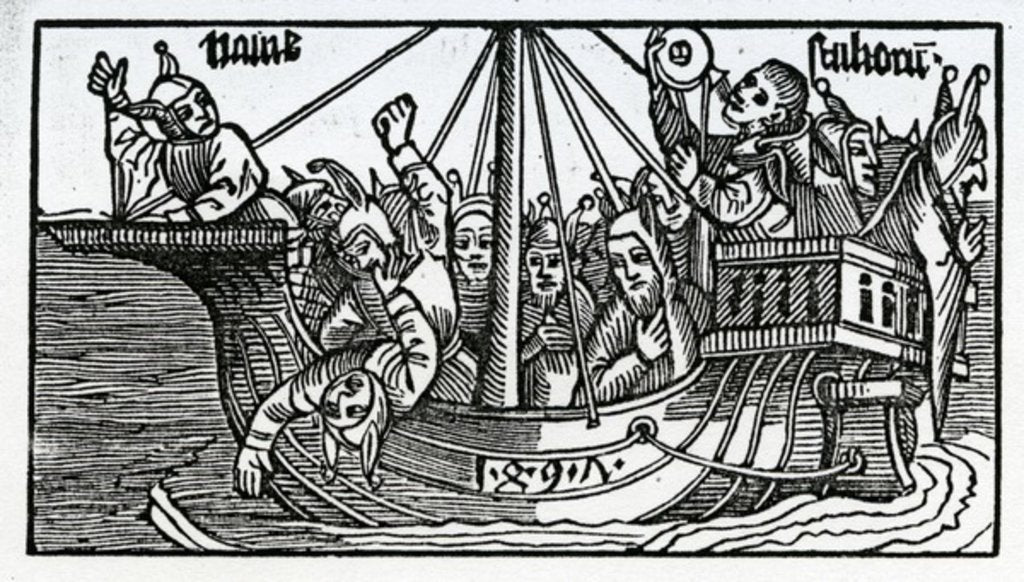 Detail of Frontispiece to the English translation of Sebastian Brandt's 'The Ship of Fools', edition published in 1874 by (after) German School