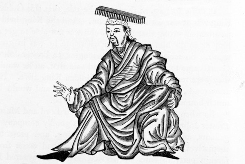 Detail of The Golden King, 1871 by (after) Persian School