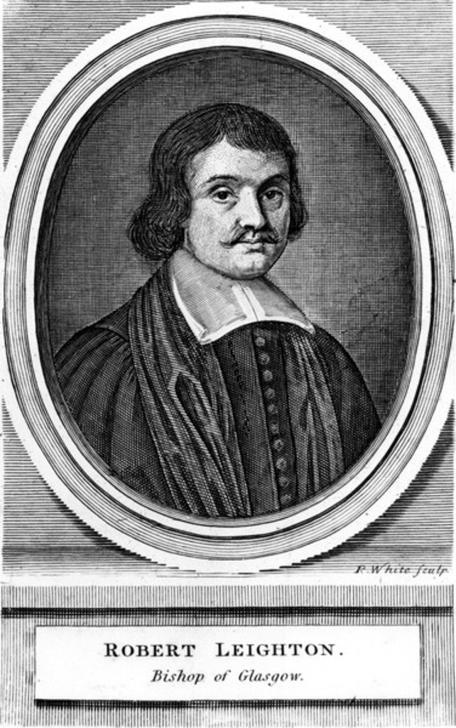 Detail of Robert Leighton, Archbishop of Glasgow by (after) Scottish School