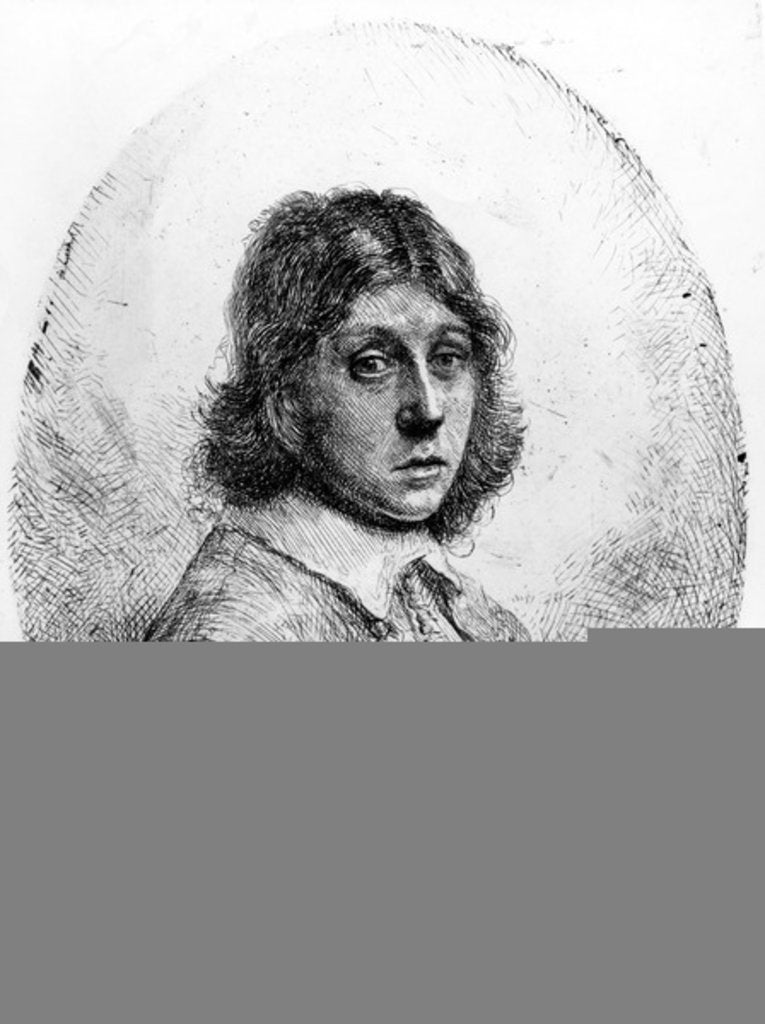 Detail of Man in an Oval, c.1641-80 by Constantin Daniel van Renesse