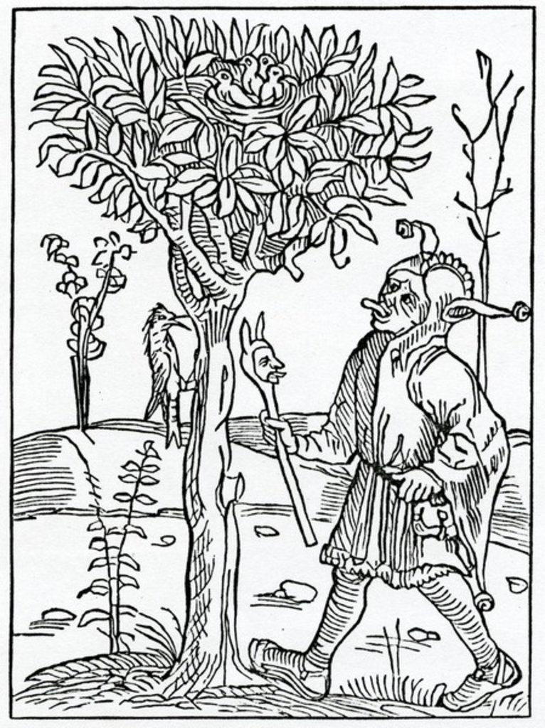 Detail of Of to moche spekynge or bablynge by (after) German School