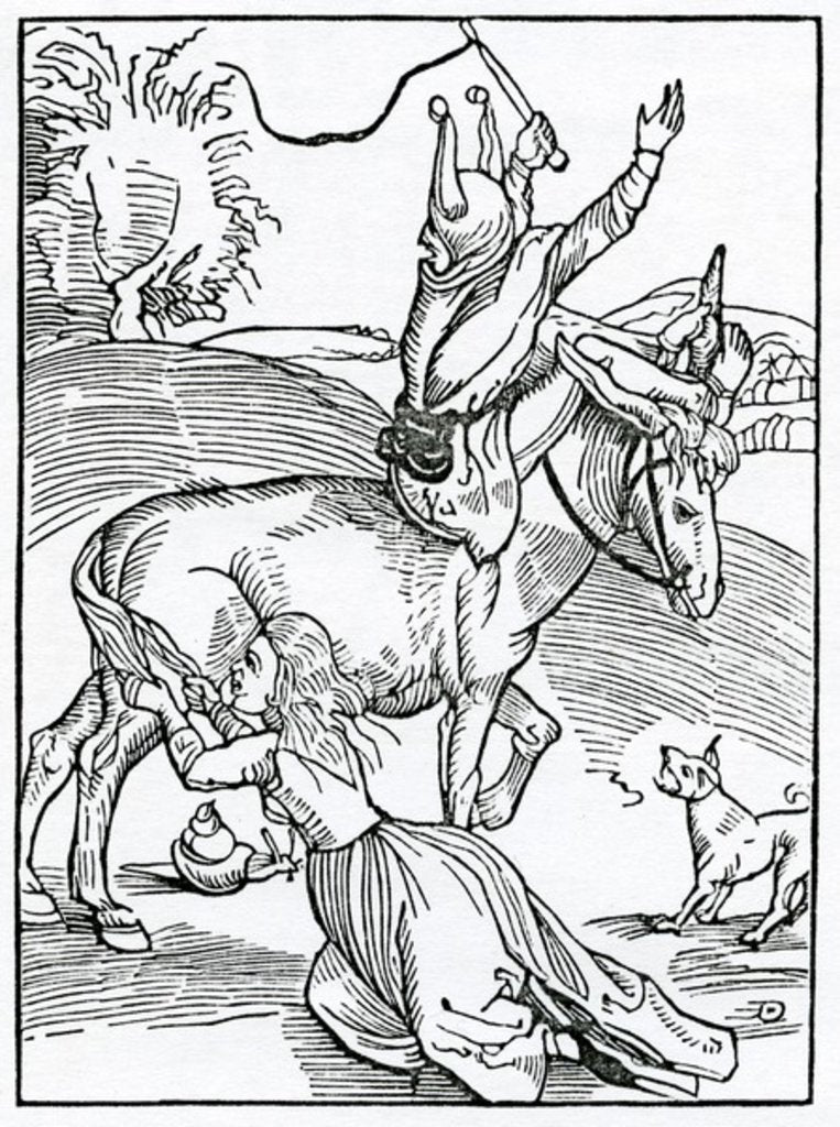 Detail of Of great wrathe, procedynge of small occasyon by (after) German School