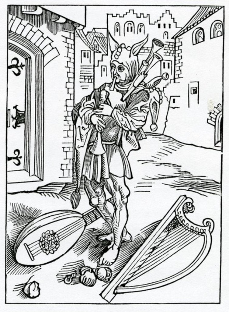 Detail of Of impacient folys that wyll nat abyde correccion by (after) German School