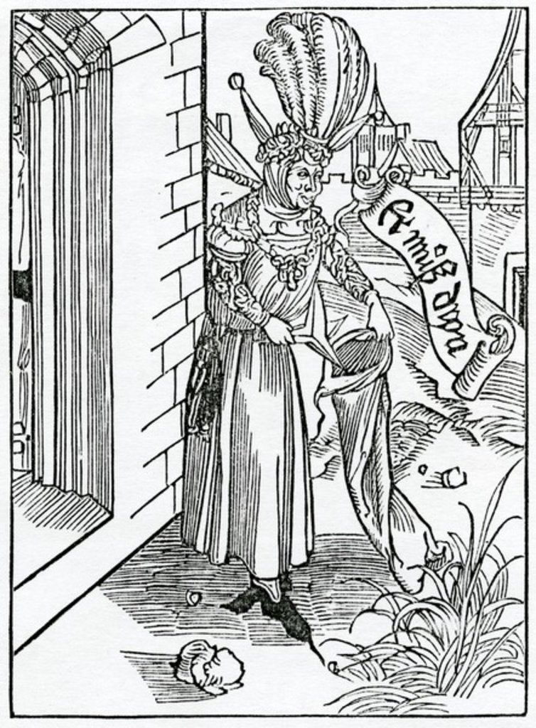 Detail of Of the arrogance and pryde of rude men of the countrey by (after) German School