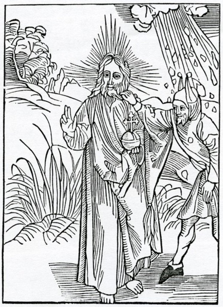 Detail of Of folys that despyse God by (after) German School