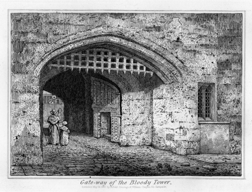 Detail of Gate-way of the Bloody Tower, 1830 by English School