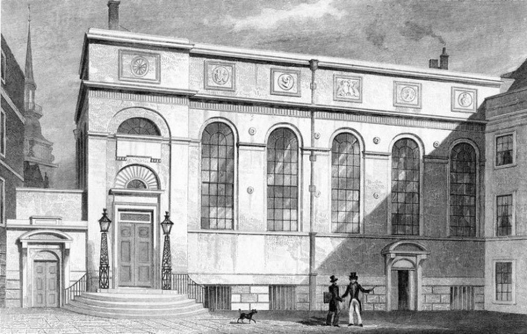 Detail of Stationers' Hall, Stationers' Hall Court by Thomas Hosmer Shepherd