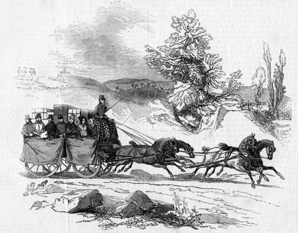 Detail of Travelling in the South and West of Ireland in 1845 by English School