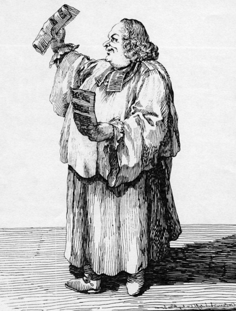 Detail of Master of St Peter's Chapel at the Vatican, print made by Mathias Oesterreich, 1751 by Pier Leone Ghezzi