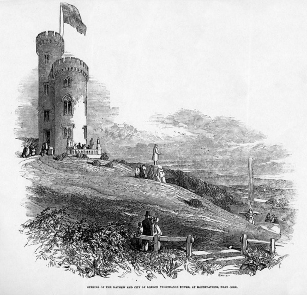 Detail of Opening of the Mathew and City of London Temperance Tower, at Mount Patrick, near Cork, 1846 by Irish School