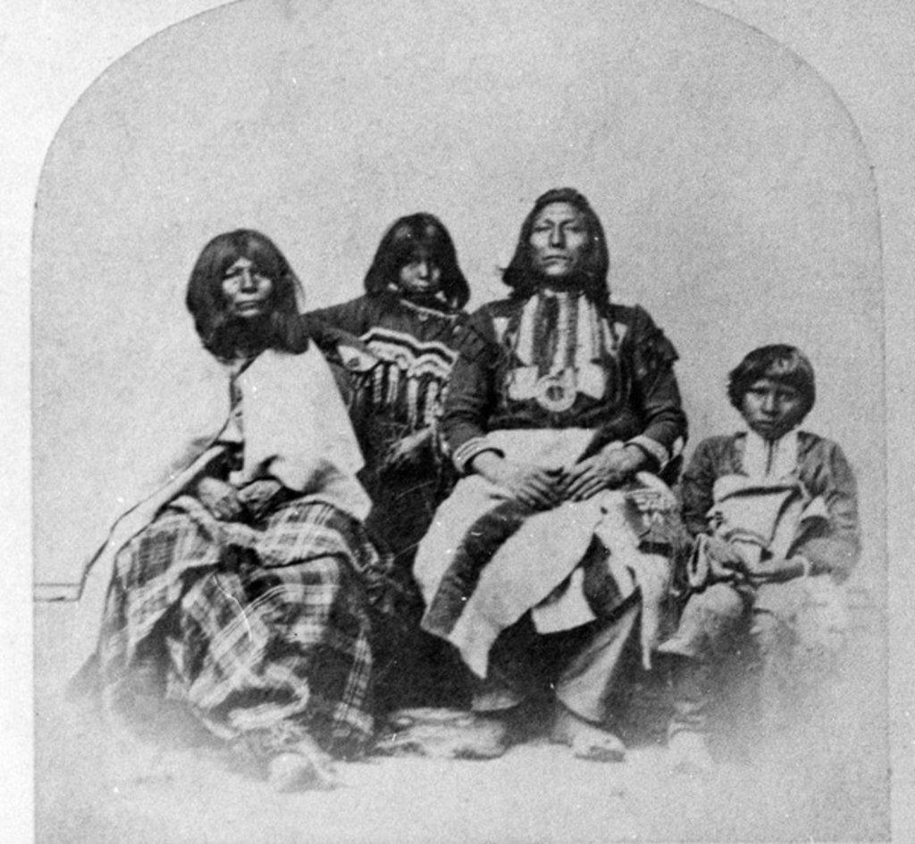 Detail of Ute Family, c.1870-75 by Charles Roscoe Savage