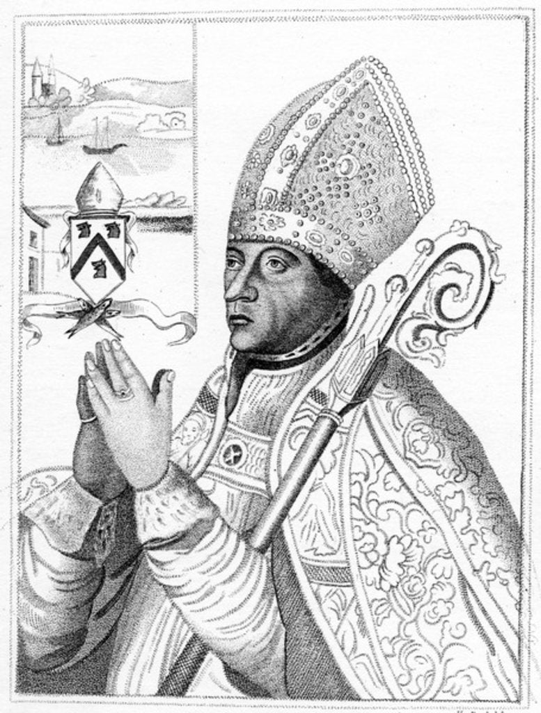 Detail of William Elphinstone, Bishop of Aberdeen, print made c.1790s by (after) Scottish School