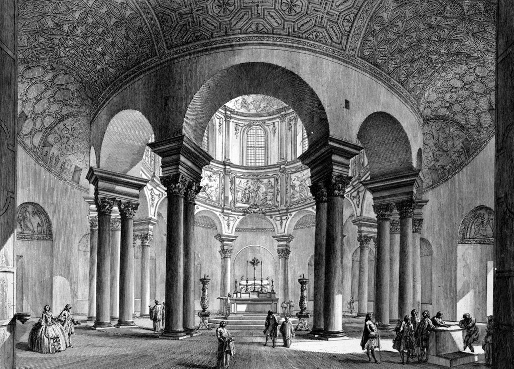 Detail of The Interior of Santa Costanza by Giovanni Battista Piranesi