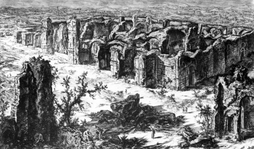 Detail of View of the Baths of Caracalla by Giovanni Battista Piranesi