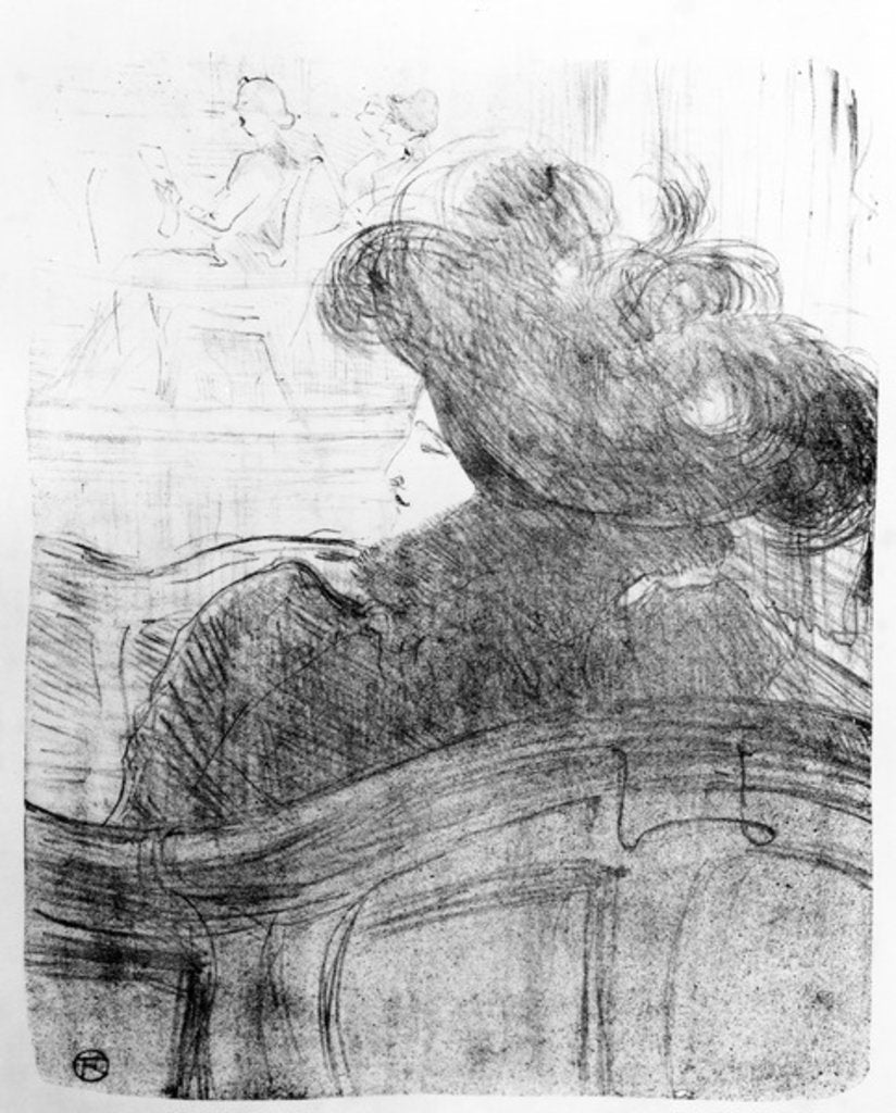 Detail of Cléo de Mérode, 1898 by Henri de Toulouse-Lautrec