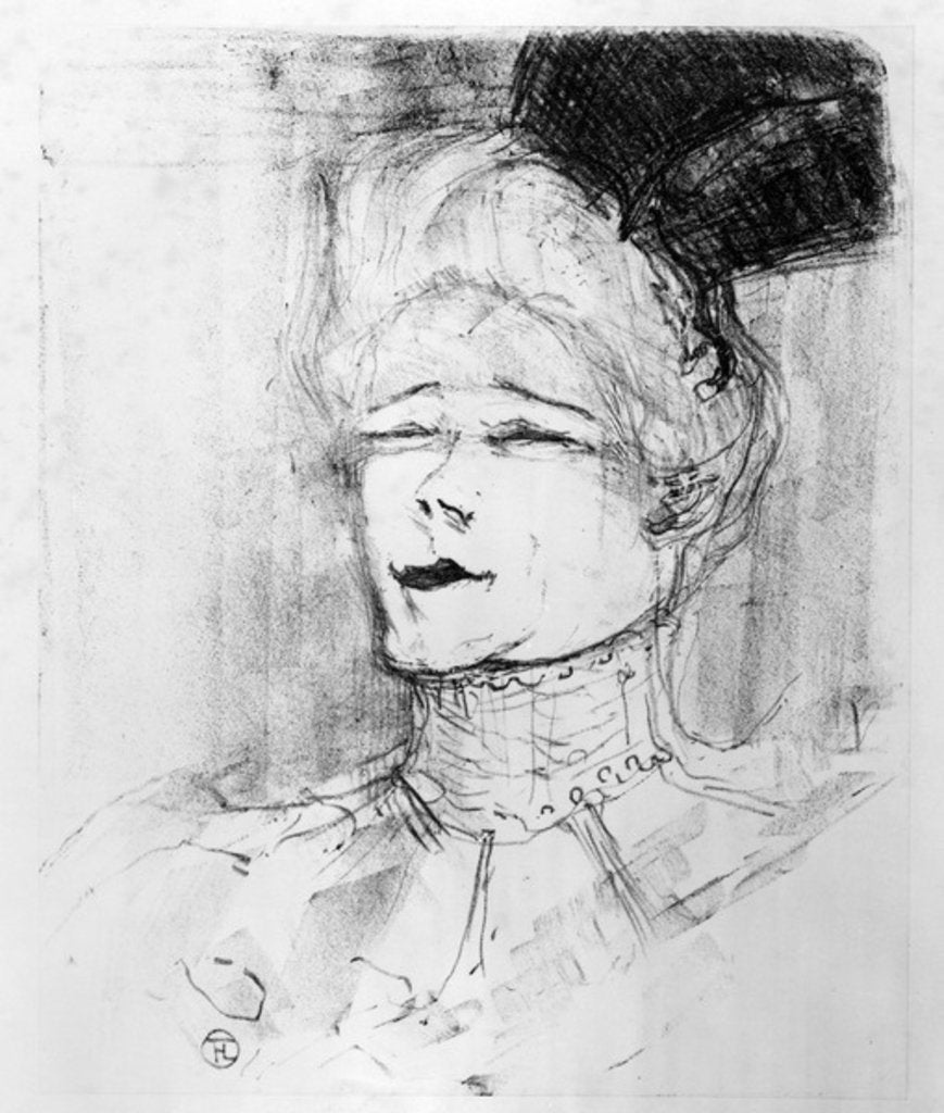 Detail of Jeanne Granier, 1898 by Henri de Toulouse-Lautrec