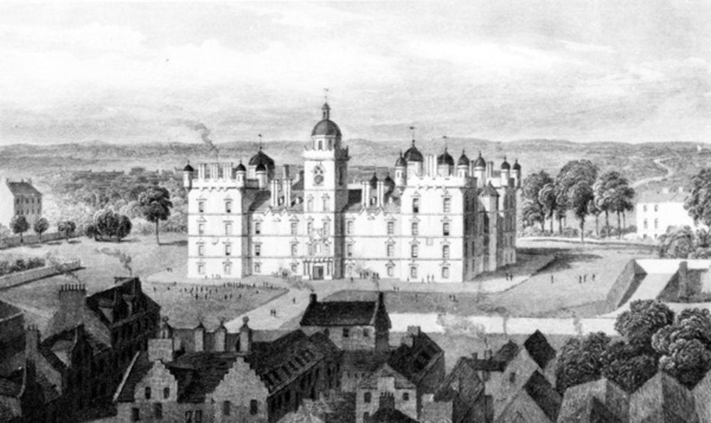 Detail of Heriot's Hospital by Thomas Hosmer Shepherd