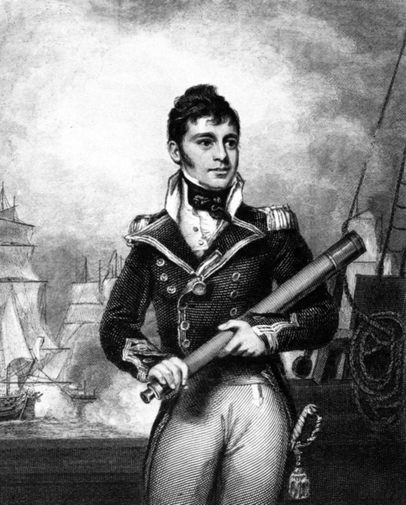 Detail of Sir William Hoste, c.1833 by William Greatbach