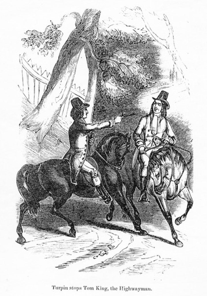 Detail of Turpin stops Tom King, the Highway by English School