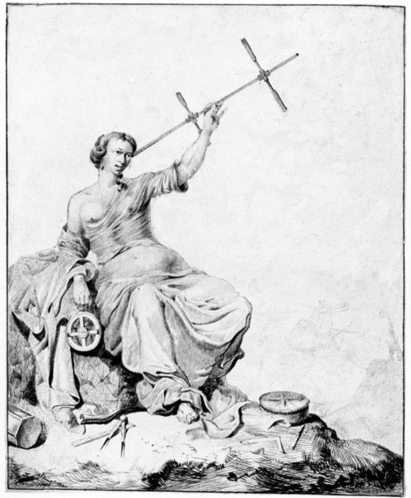 Detail of Navigation, c.1670-90 by Vincent Laurensz van der Vinne