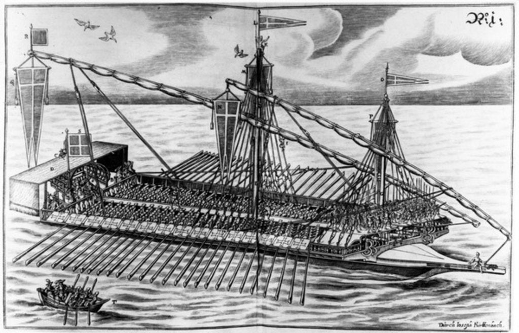 Detail of Warship by Jacob Custodis