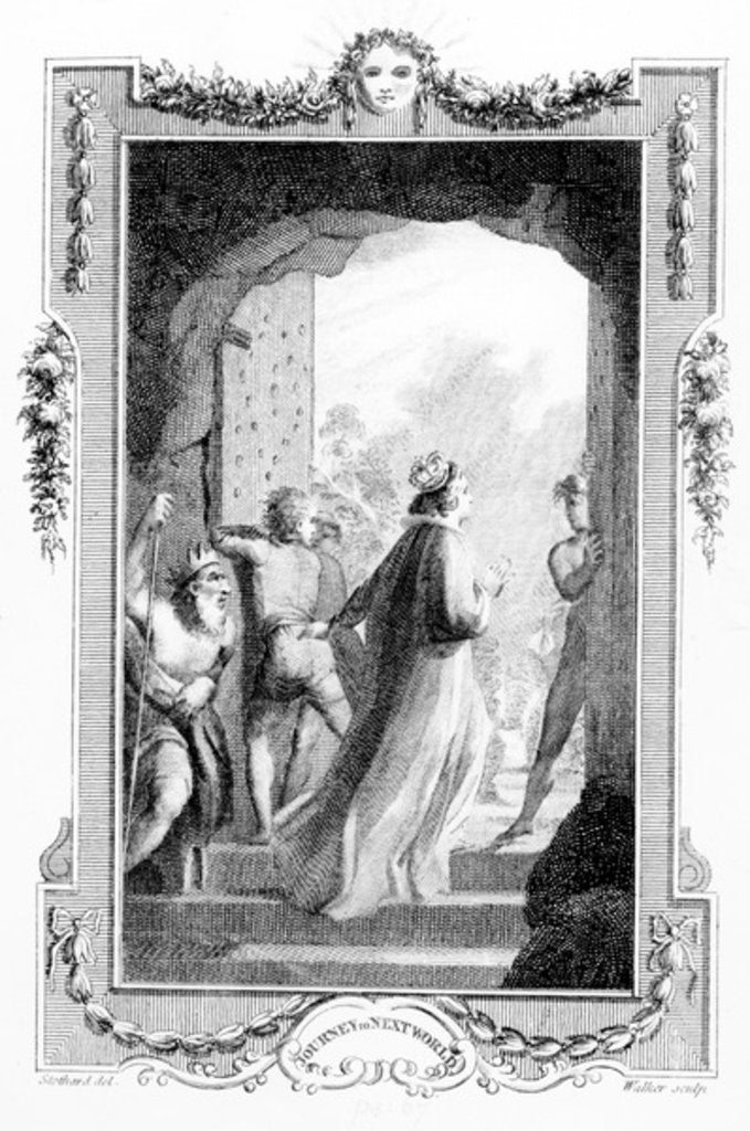 Detail of Illustration from 'A Journey from this World to the Next' by Henry Fielding, engraved by Anthony Walker, 1783 by Thomas (after) Stothard