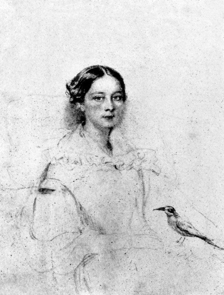 Detail of Emily Shore, after a portrait of c.1838 by English School