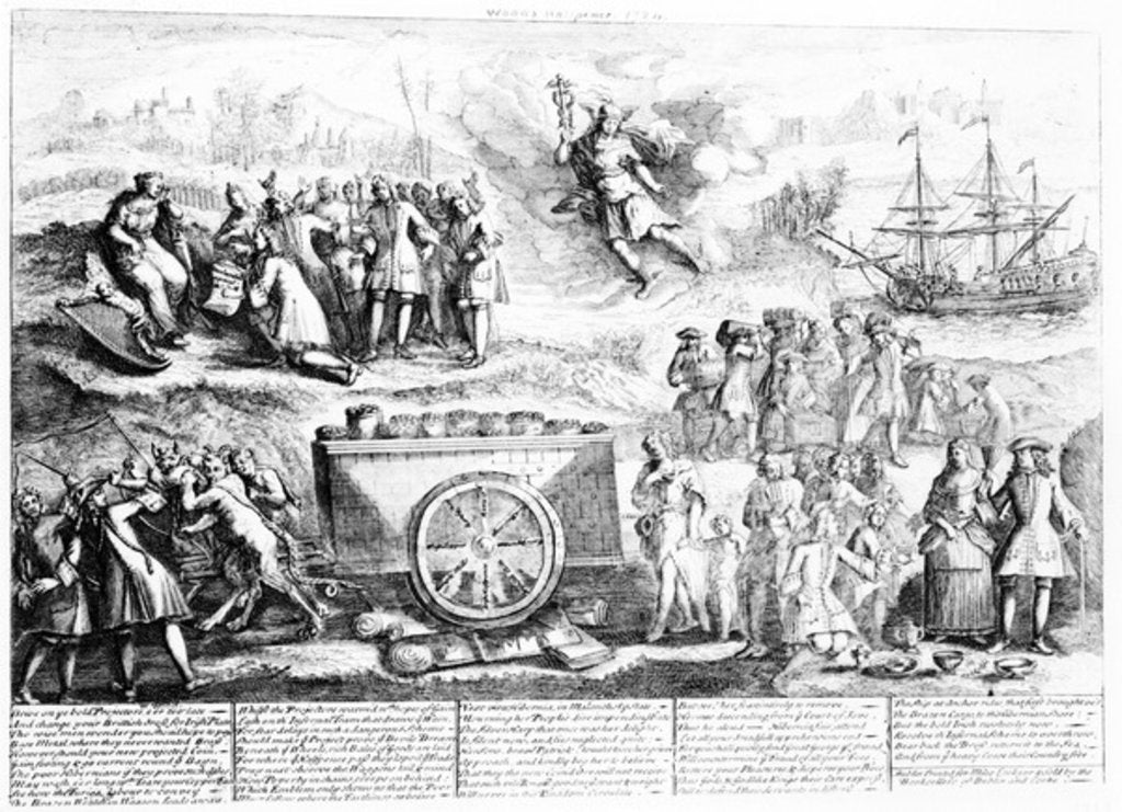 Detail of Wood's Halfpence, 1724 by Irish School