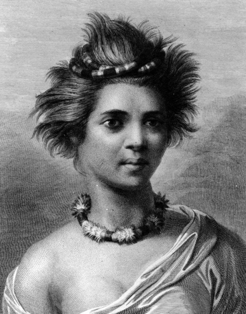 Detail of A Young Woman of the Sandwich Islands by John Webber