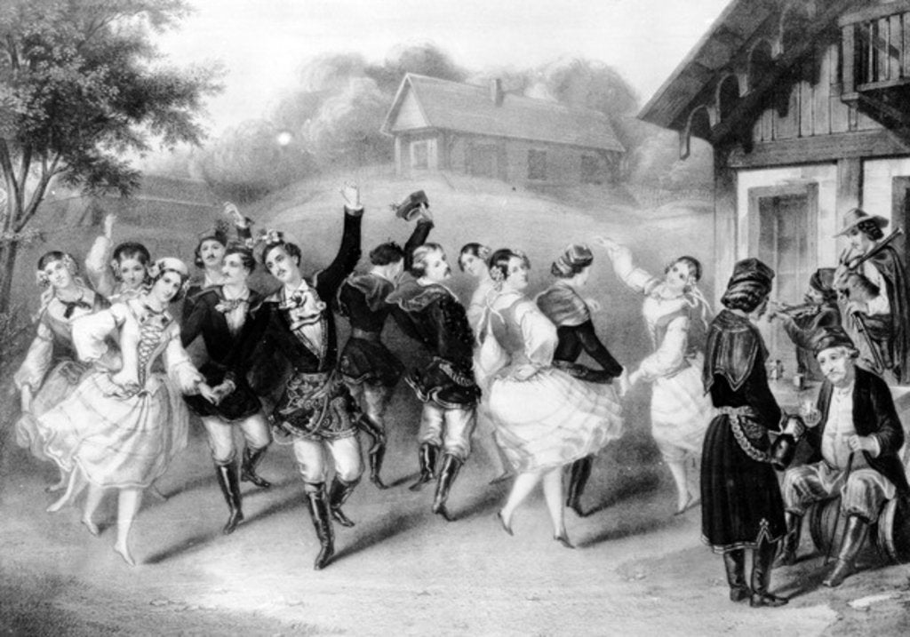 Detail of Polish Folk Dance by German School