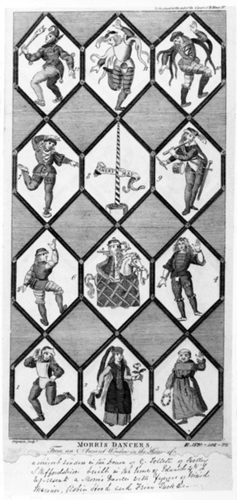 Detail of Morris Dancers by Charles Grignion