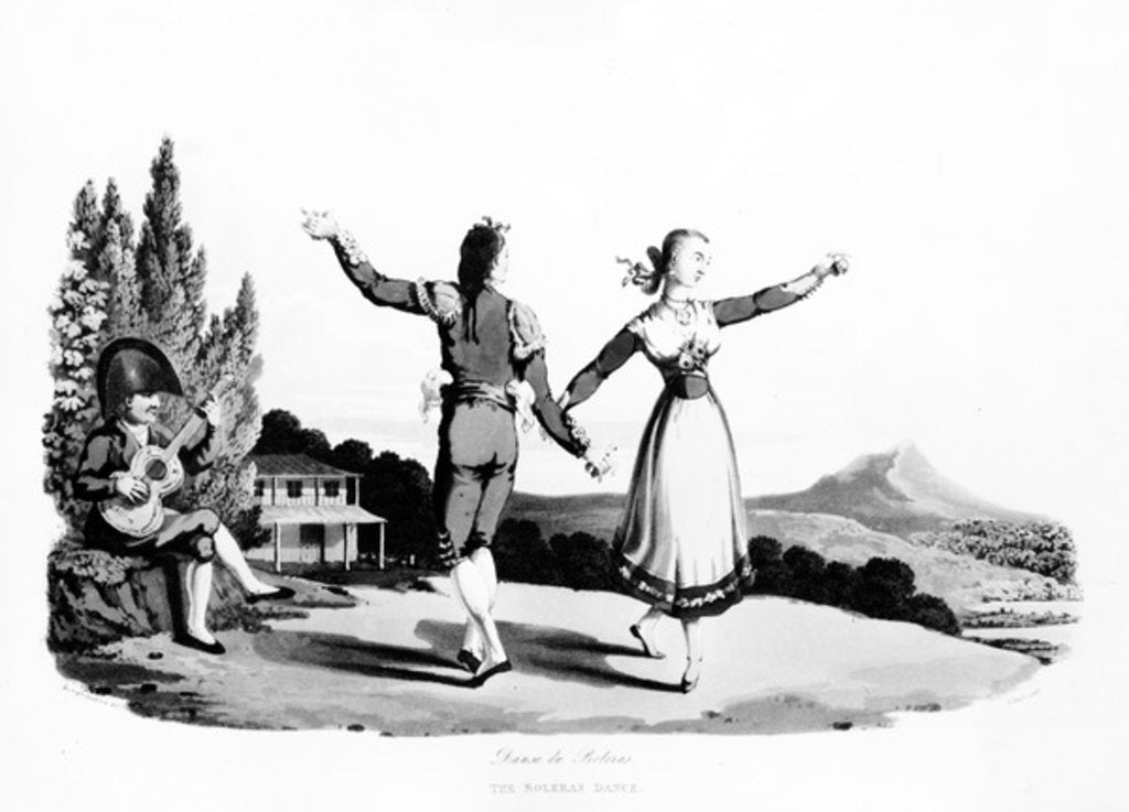 Detail of The Boleras Dance by Rev. William (after) Bradford
