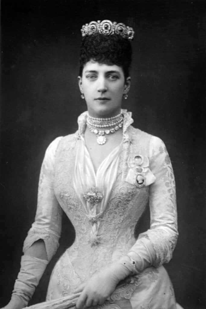 Detail of Alexandra, Queen Consort of Edward VII of Great Britain, c.1890 by English Photographer