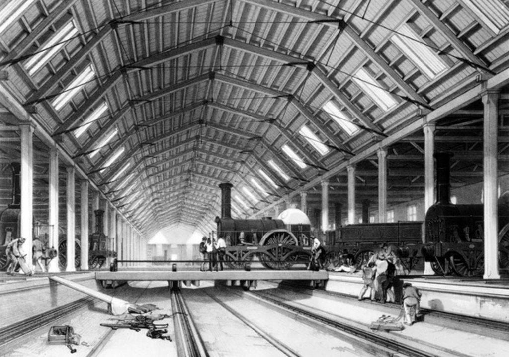 Detail of Engine House, Swindon, 1846 by John Cooke Bourne