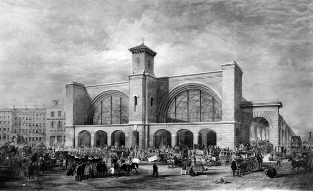 Detail of King's Cross Station, c.1852 by English School