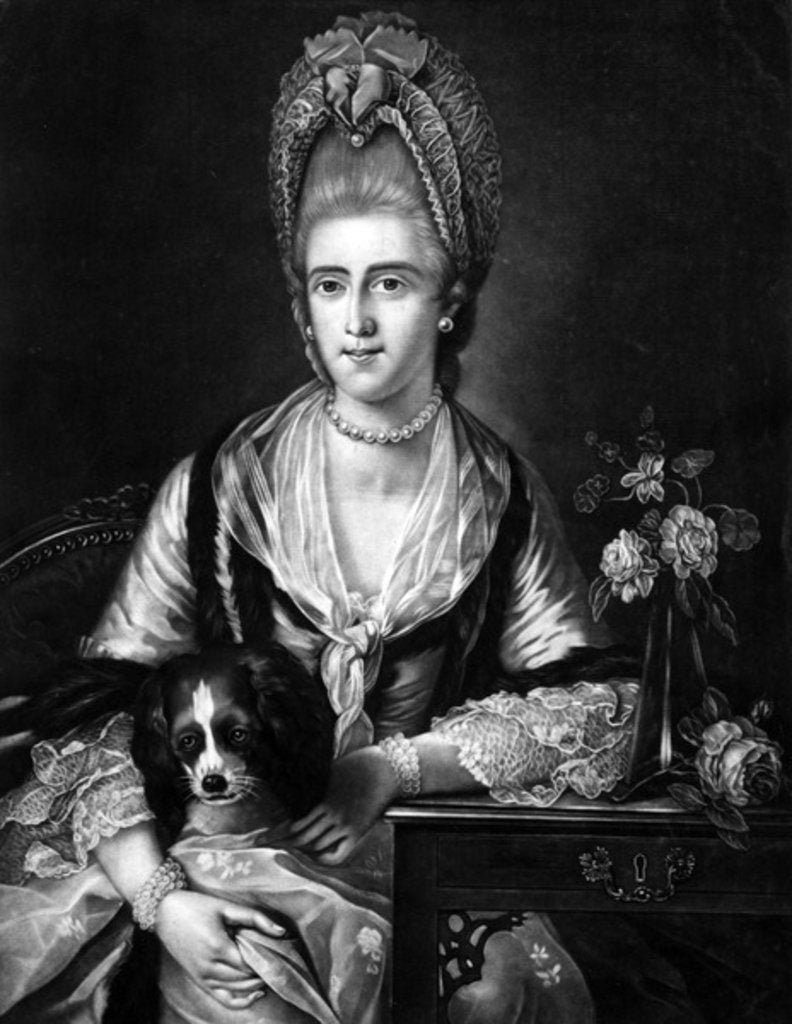 Detail of Polly Kennedy, engraved by Valentine Green, 1771 by Edward Francis (1741/2-c.1795) (after) Cunningham
