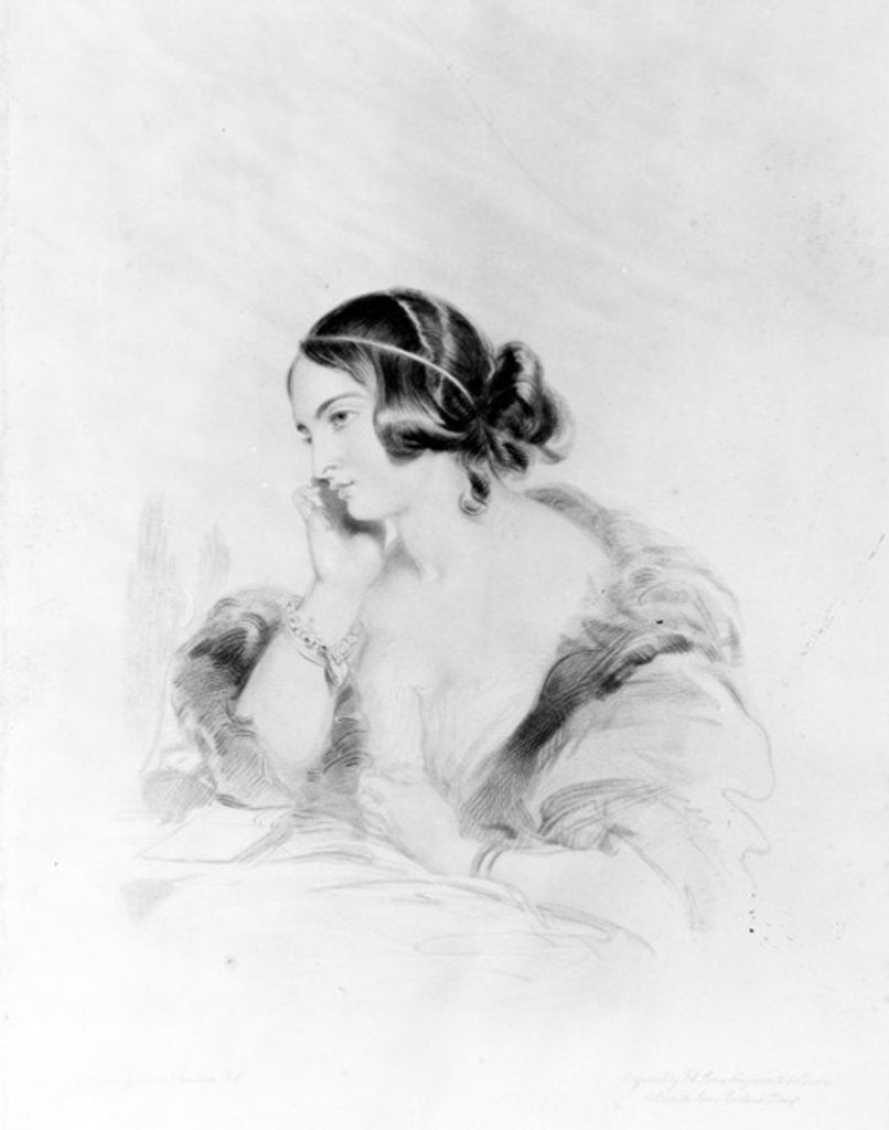 Detail of Caroline Norton by Edwin Landseer
