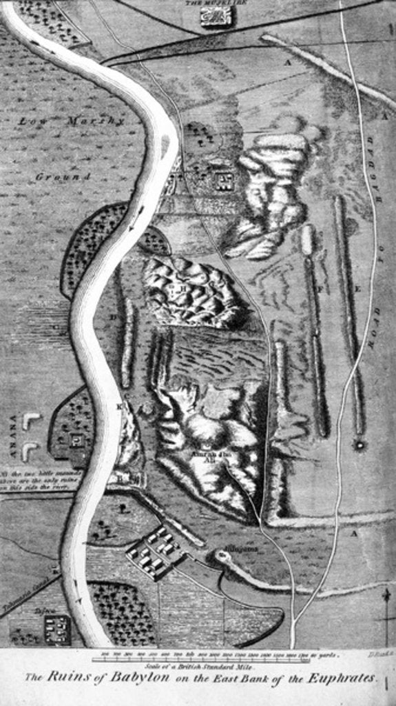 Detail of The Ruins of Babylon on the East Bank of the Euphrates by David Charles Read