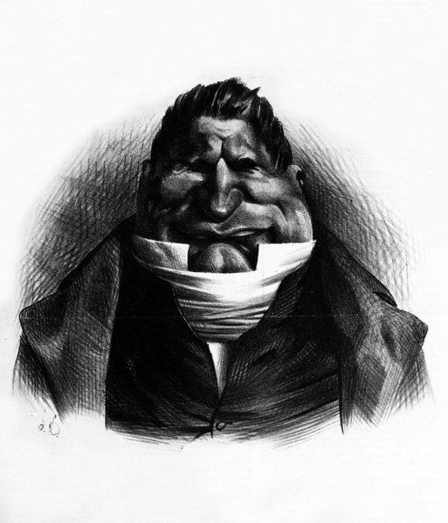 Detail of Pot-de-Naz, caricature from 'Le Charivari', May 2, 1833 by Honore Daumier