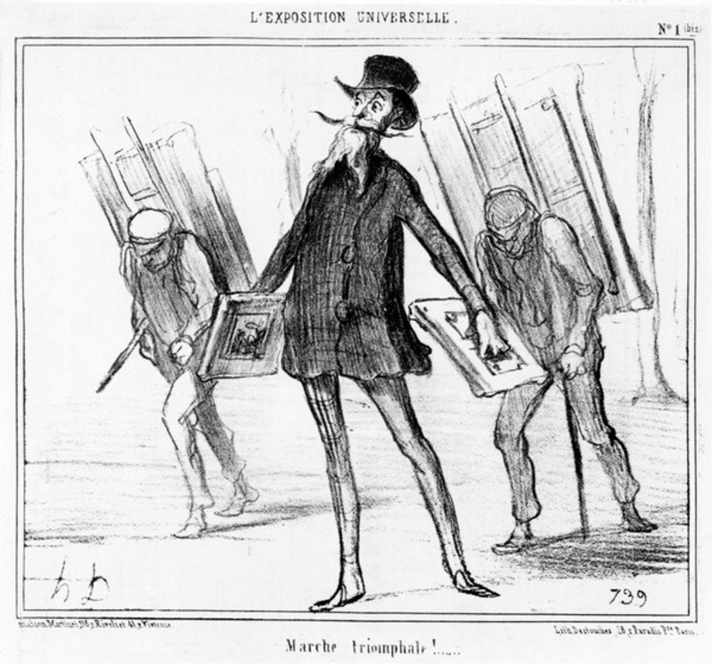 Detail of The Triumphal March by Honore Daumier