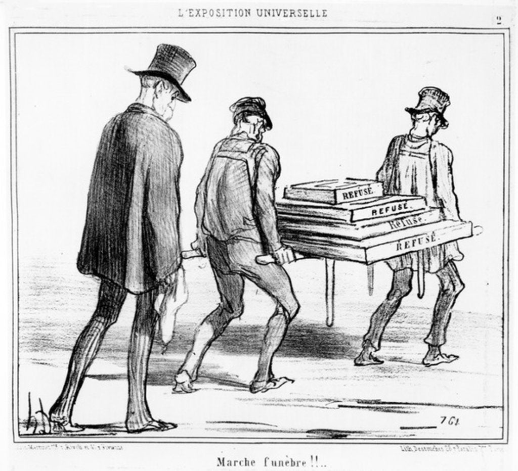 Detail of The Funeral March by Honore Daumier