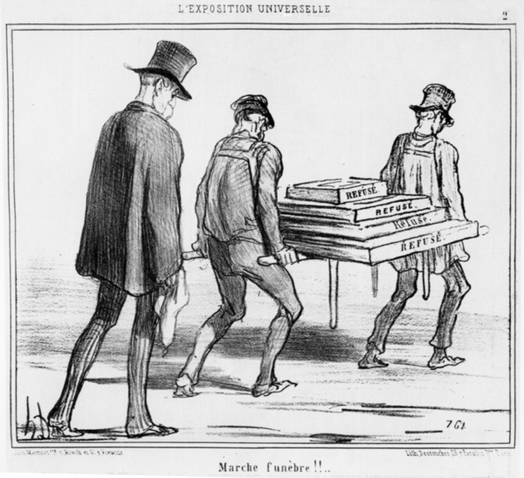 Detail of Refreshment stall during a heat wave at the Paris Universal Exhibition by Honore Daumier